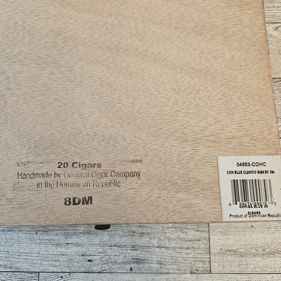 Cohiba Blue Clasico Empty Cigar Box - Picture 6 of 7